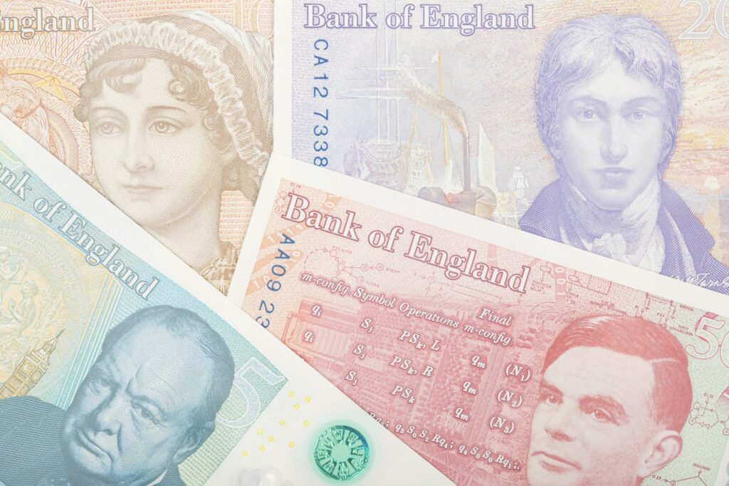 English Pounds a business background